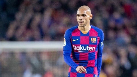 Braithwaite em sua passagem pelo Barcelona