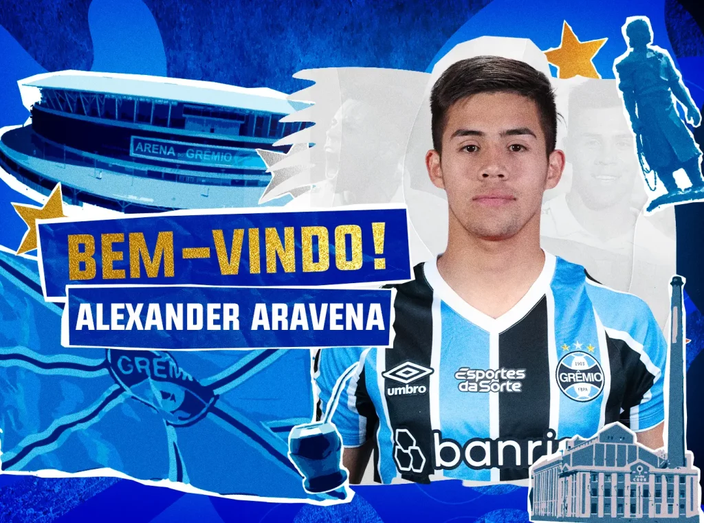 Grêmio anuncia contratação de atacante Chileno